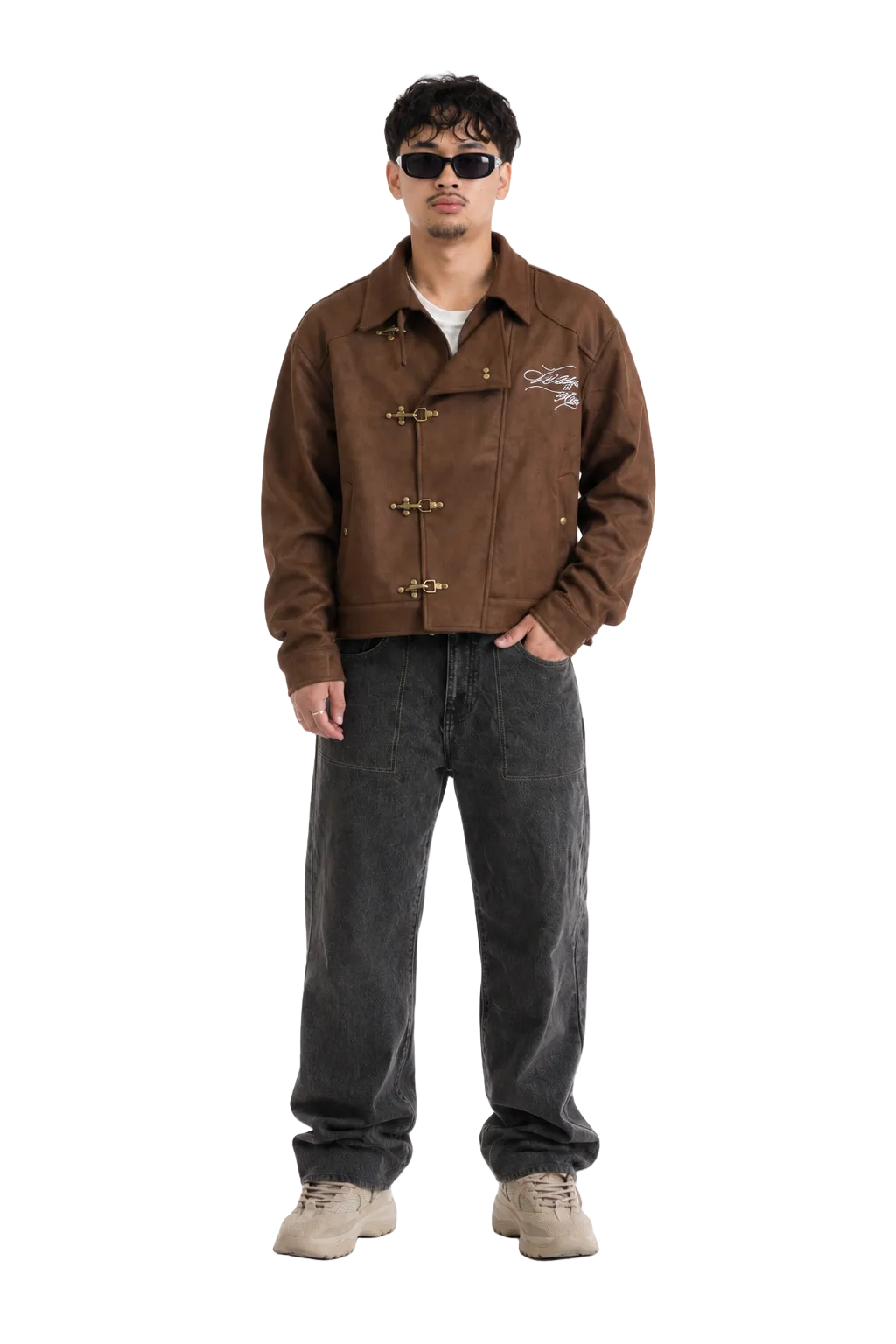 Caramel Suede Fireman Jacket