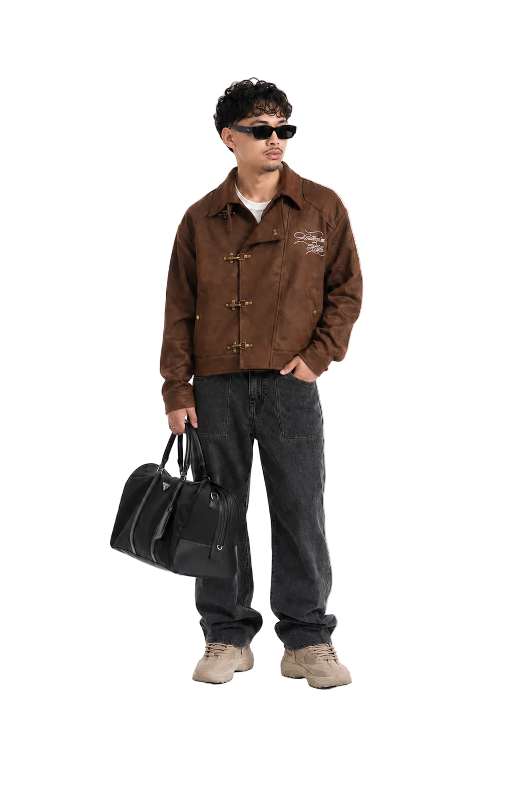Caramel Suede Fireman Jacket