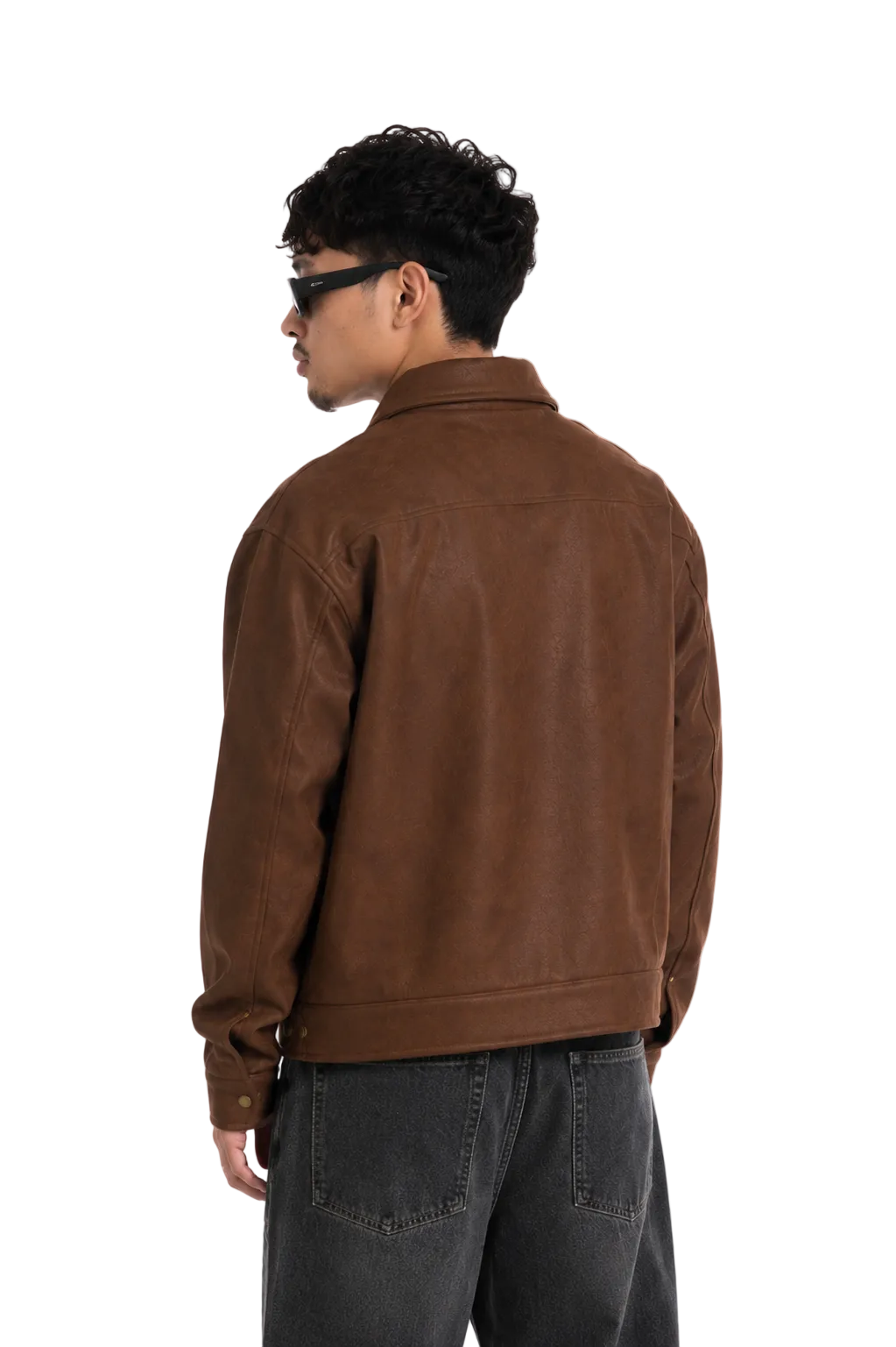 Caramel Suede Fireman Jacket