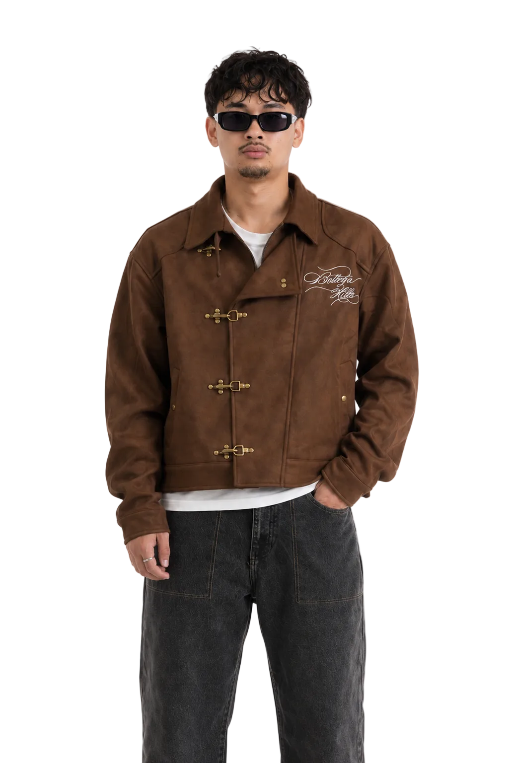 Caramel Suede Fireman Jacket