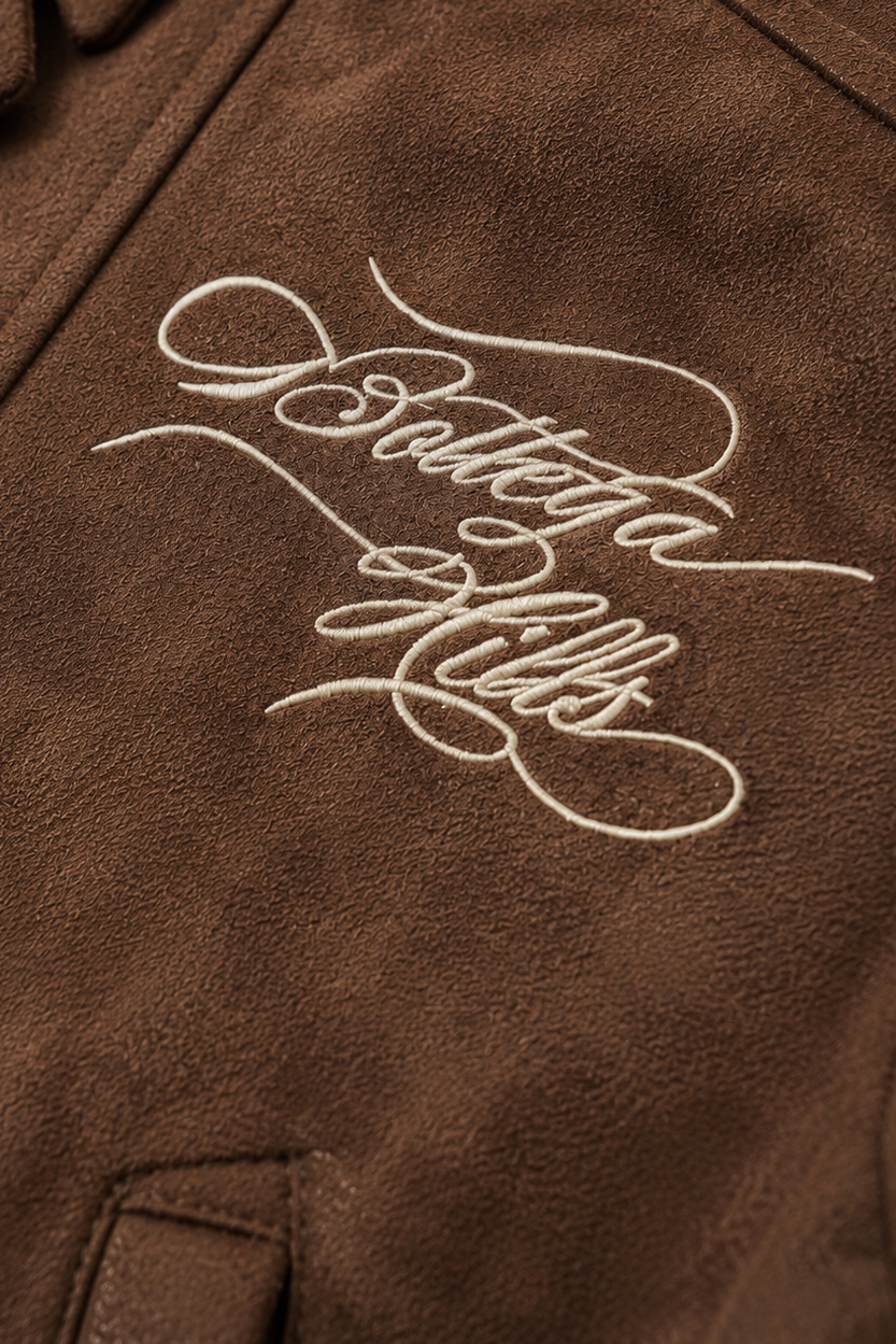 Caramel Suede Fireman Jacket