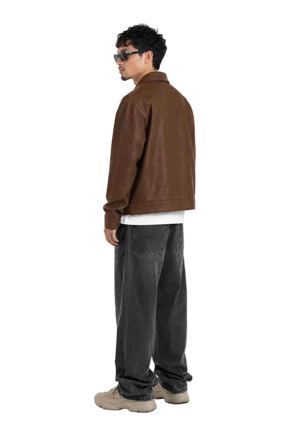 Caramel Suede Fireman Jacket